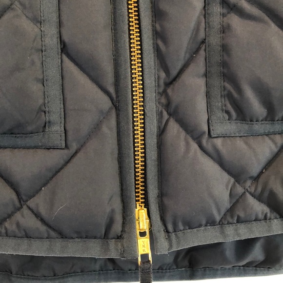 J. Crew Classic Navy Blue Zip Up Down Vest - Picture 4 of 6
